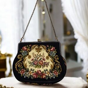 Jolles Australia Vintage carpet needle point bag